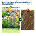 thumbnail image 4 of 8 PCS Garden Fence, 26in x 20in Decorative Arched Garden Border Fence, No Dig Animal Barrier Fencing Metal Garden Fence Panels for Flower Beds, Patio, 4 of 7
