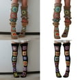 thumbnail image 2 of Women's Crochet Thigh High Socks Vintage Over Knee High Long Leg Stockings Extra Long Winter Long Boot Leg Warmers, 2 of 8