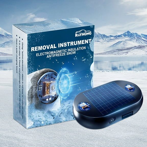 Solar/USB Molecular Interference Snow Removers 5-12V Car Defrosters Convenient