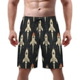 thumbnail image 1 of NICKSUN Men's Swim Trunks, Cute Print Quick Dry Summer Board Beach Shorts with Mesh Lining and Pockets, 1 of 6