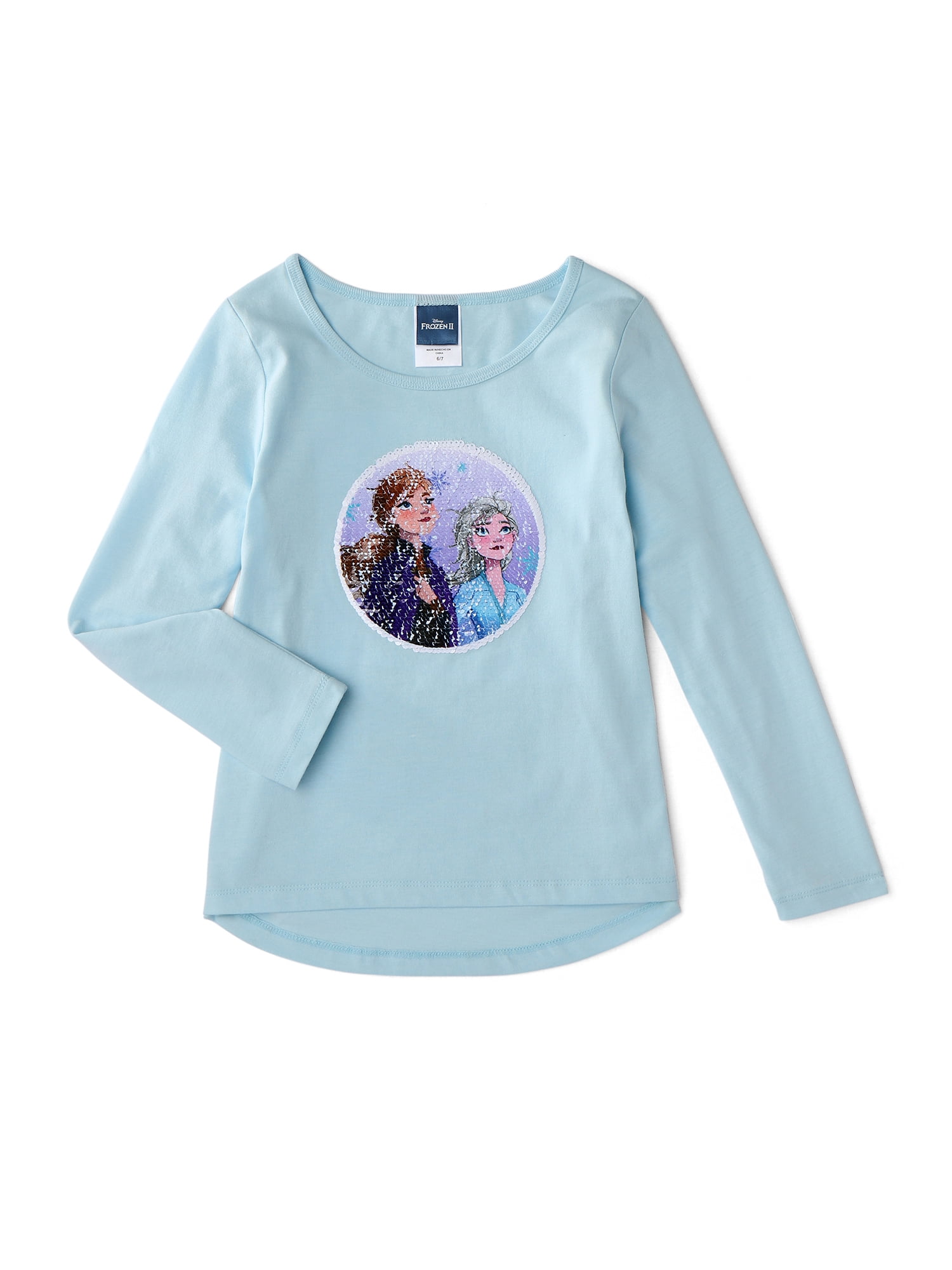 Disney Frozen 2 Girls Elsa & Anna Reversible Sequin T-Shirt, Sizes 4-12 -  Walmart.com