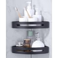 thumbnail image 2 of Wowow 2 in. W x 23 in. D x 4 in. H Wall Mounted Shower Caddy Basket in Matte Black, 2 of 6