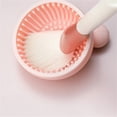thumbnail image 4 of Cepillo de maquillaje Minnieouse Limpieza de silicona flexible Sombra de ojos facial Rosado, 4 of 6