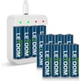 thumbnail image 1 of Rechargeable Lithium AA Batteries 2800 mWh 1.5V with Charger (8 Pack), 1 of 7