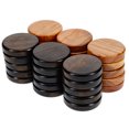 thumbnail image 1 of WE Games Olive Wood Backgammon Checkers/Chips in Brown & Natural, 1 of 5