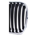 thumbnail image 5 of For BMW 128i/135i 2008 09 10 11 12 2013 Grille Passenger Side | Front | Inner | Made of Plastic | Black and Chrome Frame | Replacement For BM1200237 | 104-50562A, 51137166440, 5 of 5