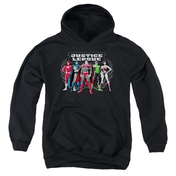 Jla - The Big Five - Youth Hooded Sweatshirt - Large
