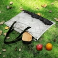 thumbnail image 5 of Marble Texture Waterproof Picnic Blanket with Foldable Zipper, Suitable for Outdoor Use, Suitable for Travel, Camping, Beaches, Parks, Grasslands, Picnic Blanket Accessories, 5 of 7