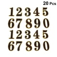 thumbnail image 2 of 20pcs 0-9 Acrylique Numéro Signe Plaque Moderne Numéro Maison Hôtel Adresse Chiffres Plaque Autocollant Signe, 2 of 7
