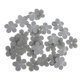 thumbnail image 2 of 30 Uds. Apliques de flores de tela de Scrapbooking costura DIY artesanía decoración de boda gris Zulema Adorno de flores de tela, 2 of 8