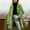 Army Green, variant on Womens Notch Lapel Single Button Long Straight Minimalist Formal Coat, Full Length Side Patch Pockets Loose Fit for Business Trips Downtown Events Hot Pink S