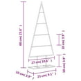 thumbnail image 3 of vidaXL Metal Christmas Tree for Decoration Black 23.6", 3 of 21