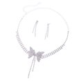 thumbnail image 4 of Collar y pendientes de mariposa de cristal jinwen Sistema de la joyería de la boda, 4 of 8