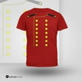 thumbnail image 5 of Halloween Hotel Bellhop Costume Red Adult T-Shirt - Large, 5 of 6