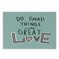 thumbnail image 1 of Inspiration Cutting Board, Do Things with Love Typography and Heart, Decorative Tempered Glass Cutting and Serving Board, in 3 Sizes, by Ambesonne, 1 of 2
