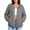 01 Gray, variant on Fewfanhot Womens Clothes Oversized Lightweight Fall Winter Coat with Pocket Zip Up Warm Utility
