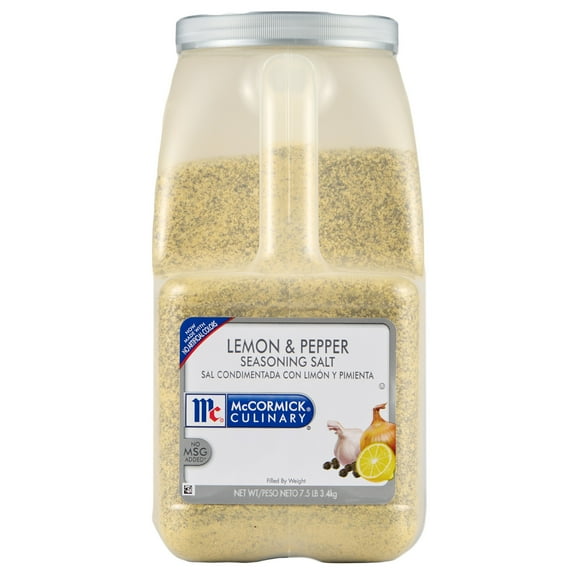 McCormick Culinary Kosher Lemon & Pepper Seasoning Salt, 7.5 lb Jug