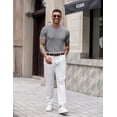 thumbnail image 4 of COOFANDY Mens Tee Shirts Casual Stylish Summer Tshirts Short Sleeve Knit Sweater Shirts, 4 of 6