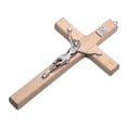 thumbnail image 3 of GUOOL Wooden Wall Cross Delicate Wall Decor Religious for Easter Home Living Room Color, 3 of 8