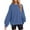 Navy, variant on Fiaer Pullovers Sweatshirts for Women Loose Fit Fashion No Hooded Hoodies Long Sleeve Crew Neck Solid Color Asymmetric Hem Plus Size Tops Navy XL