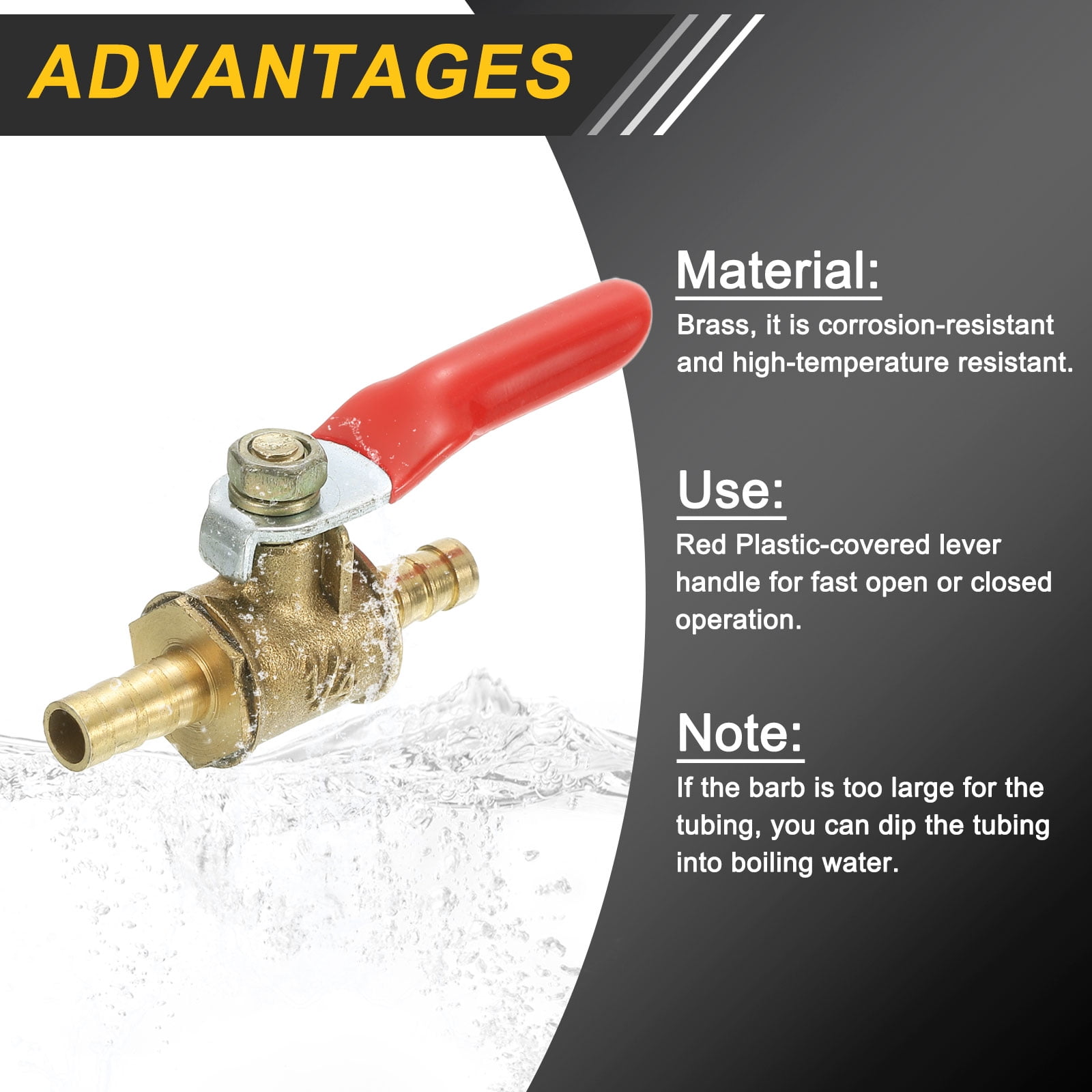 2PCS 3/8 Inch NPT Chrome Plated Brass Mini Ball Valves - Female To Male Thread Shut-Off Valve For Water, Oil, Gas Lines