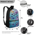 thumbnail image 5 of HUIACONG Pastel Flamingo School Backpack for Middle School Girls Large Capacity Breathable Adjustable Straps for Kids 6‑18 Back to School Daily Use, 5 of 6
