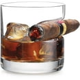 thumbnail image 3 of Godinger Cigar Whiskey Glass - Old Fashioned Whiskey Glasses - Set of 2, 3 of 4