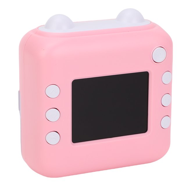 Cámara De Impresión Instantánea, Cámara Selfie Para Niños De Doble Lente 24MP 1080P Reproducción De Música MP3 Con 1 Rollo De Papel De Impresión Para Entretenimiento