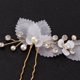 thumbnail image 4 of Boda nupcial flor de material perla alfileres de cabellero de cristal pinzas de decoración, 4 of 9