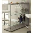 thumbnail image 3 of Prescott Rectangular 2-shelf Bar Unit Grey, 3 of 4