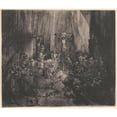 thumbnail image 2 of Rembrandt van Rijn 17x15 Gold Ornate Wood Frame and Double Matted Museum Art Print Titled - Christ Crucified Between the Two Thieves (The Three Crosses) (1653), 2 of 4