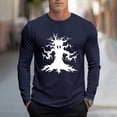thumbnail image 1 of Blusas y camisas de manga larga y cuello redondo para hombre, moda informal, estampado, deportivas, de manga larga y cuello redondo, blusas, camisas, blusas para hombre, poliéster, 1 of 5