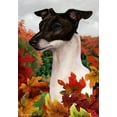 thumbnail image 1 of Italian Greyhound Black/White - Best of Breed Fall Leaves Garden Flags, 1 of 1
