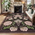 thumbnail image 2 of Hasoo Purple Washable Area Rugs 10' x 13' Rug for Living Room Floral Modern Non Slip Throw Indoor Carpet, 2 of 5