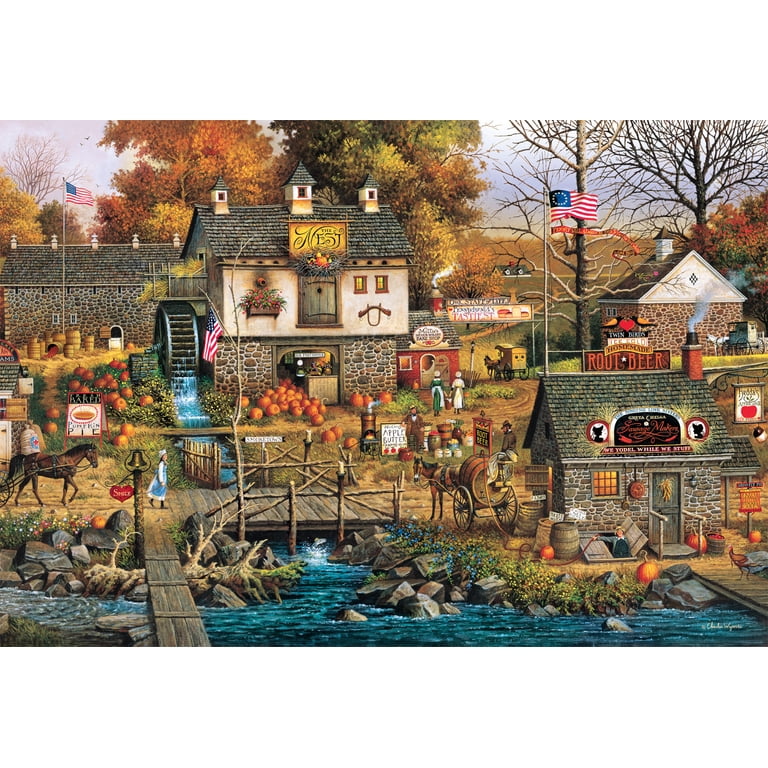 チャールズワイソッキー オールドバックスカウンティ 2040ピース 新品 Buffalo Games 2000-Piece Olde Bucks County Jigsaw Puzzle - Walmart.com