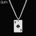 thumbnail image 2 of Colgante de cartas de juego de acero inoxidable para hombre, collar de Hip Hop, joyería de Barajas de juego de la fortuna del Casino, regalo de Kpop de Corea, 2 of 4