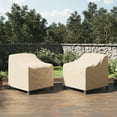 thumbnail image 2 of Pure Garden Waterproof UV 50+ Outdoor Chair Covers 2-Pack, Beige, 2 of 11