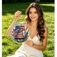 thumbnail image 5 of Patriotic Acrylic Suncatcher Stained Glass Style Window Hanging Ornament Independence Day Memorial Day Home Decor With Chain, 5 of 5