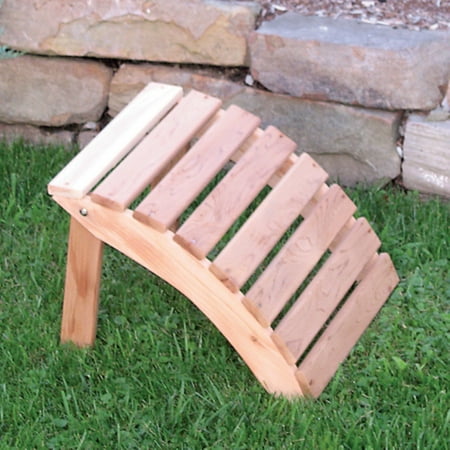 A & L Furniture Western Red Cedar Folding Ottoman