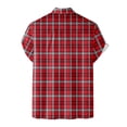 thumbnail image 5 of MDUKONU Chemise Classique pour Hommes Coupe Ajustée Légère Chemise à la Mode Rouge TG, 5 of 5
