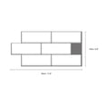 thumbnail image 6 of Walplus Peel and Stick Backsplash London Minimalist Brilliant White 3D Tile Decals 60 Sheets 12" x 6", 6 of 10