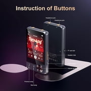 128GB MP3 Player with Bluetooth, Oilsky 2.4 Portable Full Touch Screen Music Player with Speaker and Micro SD Card Slot, MP3 Player with FM Radio,Voice Recording,Earphone,for Kids and Outdoors