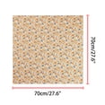 thumbnail image 3 of Bufandas de gasa para mujer - 27.6 X27.6 - Pañuelo cuadrado con estampado floral Pañuelo para el cuello Pañuelo para el cuello Naranja claro 70x70cm/27.6x27.6 inches(LxW), 3 of 5