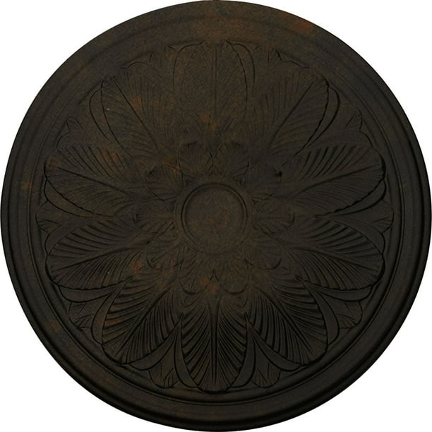 22 5 8 Od X 1 3 4 P Bordeaux Ceiling Medallion Fits Canopies Up To 3 1 4 Hand Painted Rust Walmart Com Walmart Com