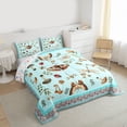 thumbnail image 3 of Homewish Teenagers Adults Animal Dragonfly Moth Ladybug Bedding Comforter Set 2pcs,Botanical Mushroom Twin Comforter Sets Microfiber,Chic Floral Flowers Breathable Bedding Set, 3 of 8