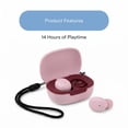 thumbnail image 4 of onn Wireless Mini-Earbuds with Wrist-Strap, Pink, 4 of 10