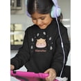 thumbnail image 2 of Cute Baby Hamster Face Hoodie Juniors -Image by Shutterstock,  Medium, 2 of 4