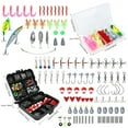 thumbnail image 4 of Fxcoia Kit de Pesca, Juego Combinado de Caña de Pescar Telescópica y Carrete de 110 Pzas, Carrete Giratorio, Línea de Pesca para Niños, Azul y Negro, 4 of 6