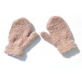 thumbnail image 5 of Ticikt Winter Knitted Baby Gloves for Toddlers 1 to 3 Years Old Cold Weather Lined Thickened Warm Mittens,Color:Khaki, 5 of 8