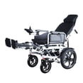 thumbnail image 4 of Gambimedic Silla De Ruedas Eléctrica Todoterreno 4 En 1 Reclinable Eleva Piernas Modo Eléctrico Y Manual Gm6006 Acero Llantas Neumáticas Aire Soporta140kg Batería 24v12ah Acido Plomo 2 Motores 24v*250, 4 of 11